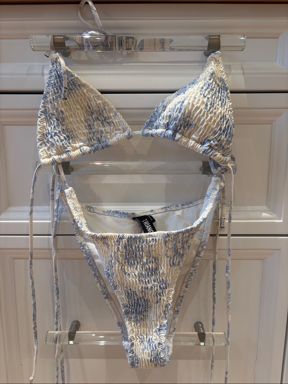 Triangl Blue Floral String Bikini